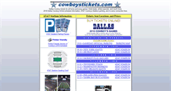 Desktop Screenshot of cowboystickets.com